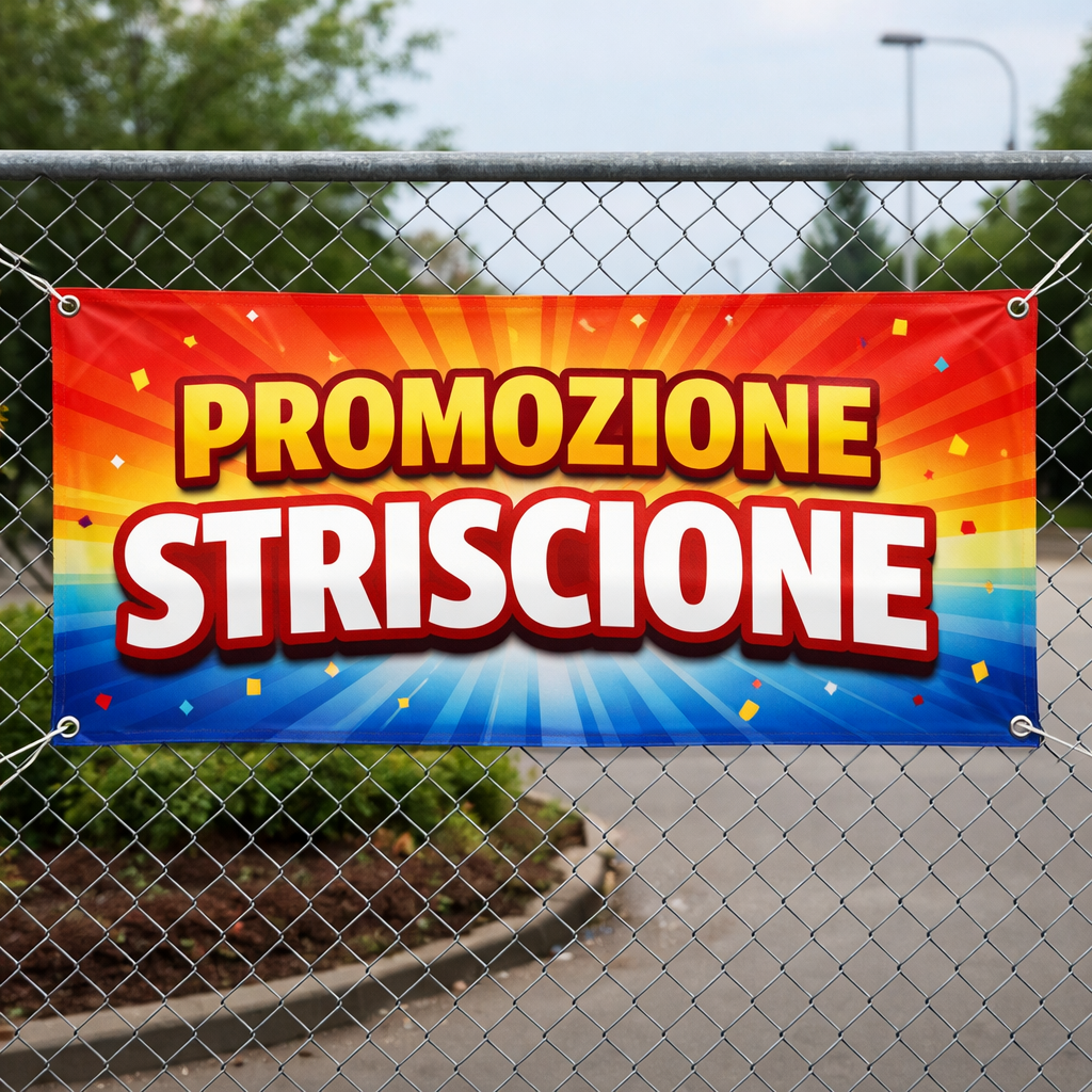 Striscione 80x200 cm.