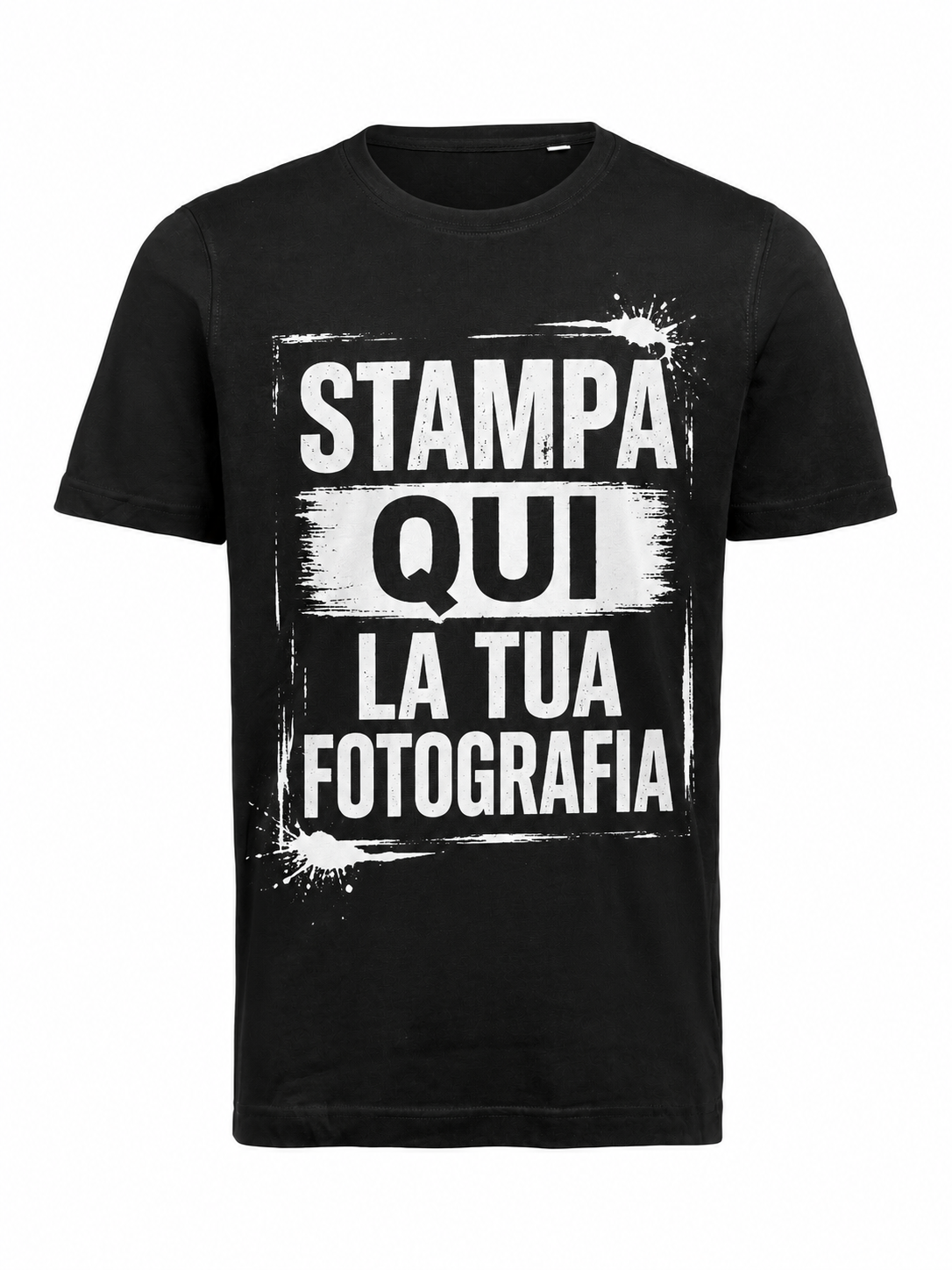 T-Shirt nera stampa FRONTE