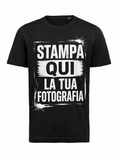 T-Shirt nera stampa FRONTE