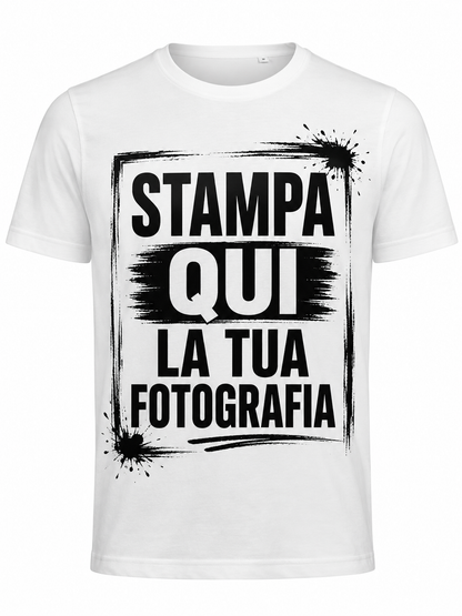 T-Shirt bianca stampa FRONTE