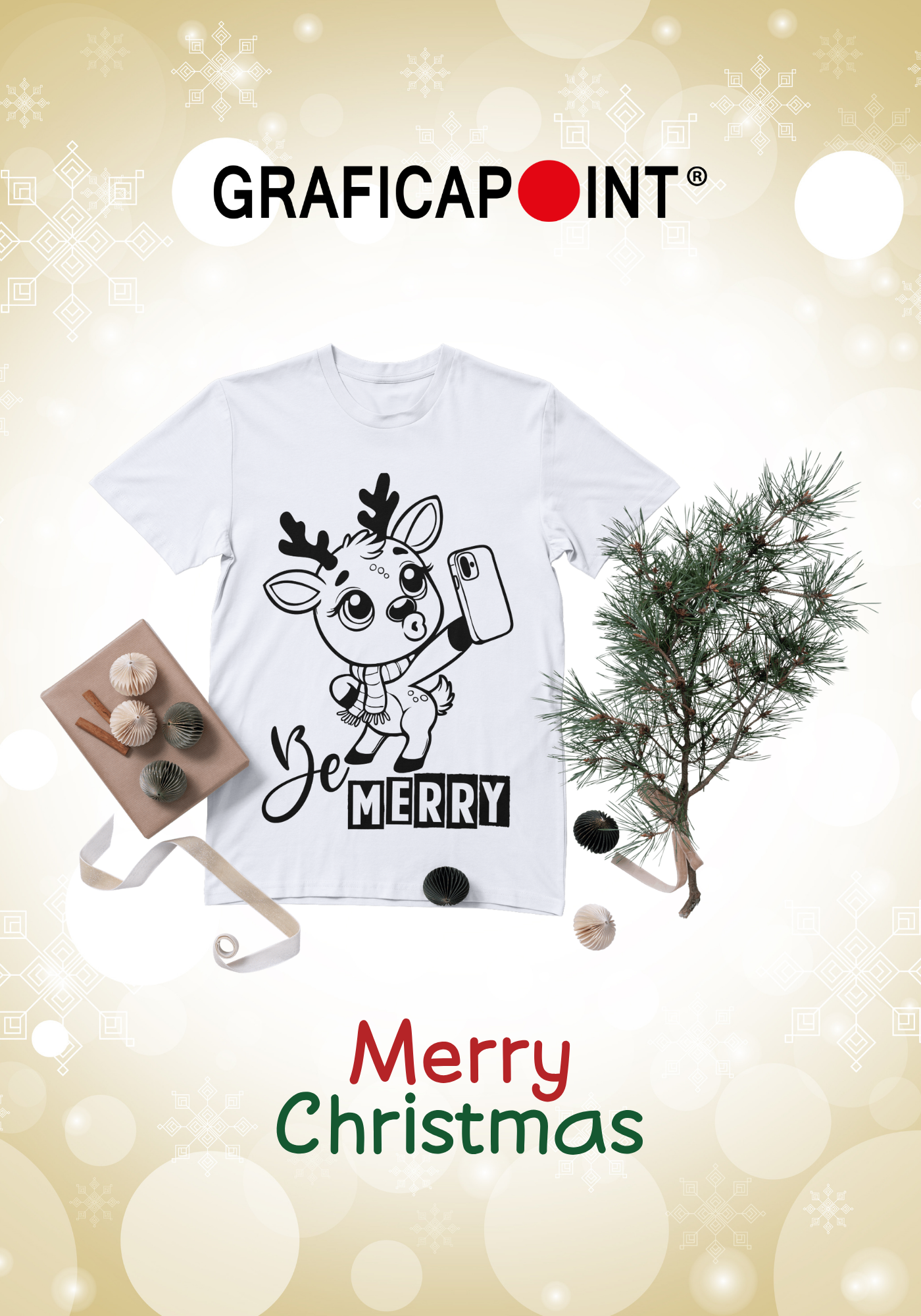 T-Shirt comiche natale