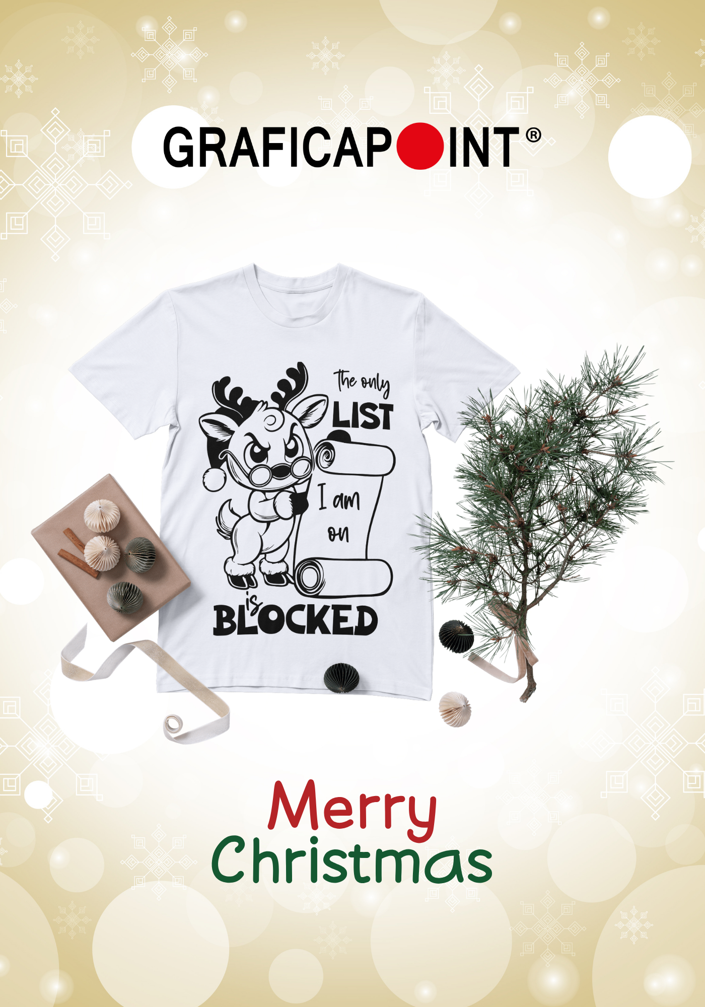 T-Shirt comiche natale