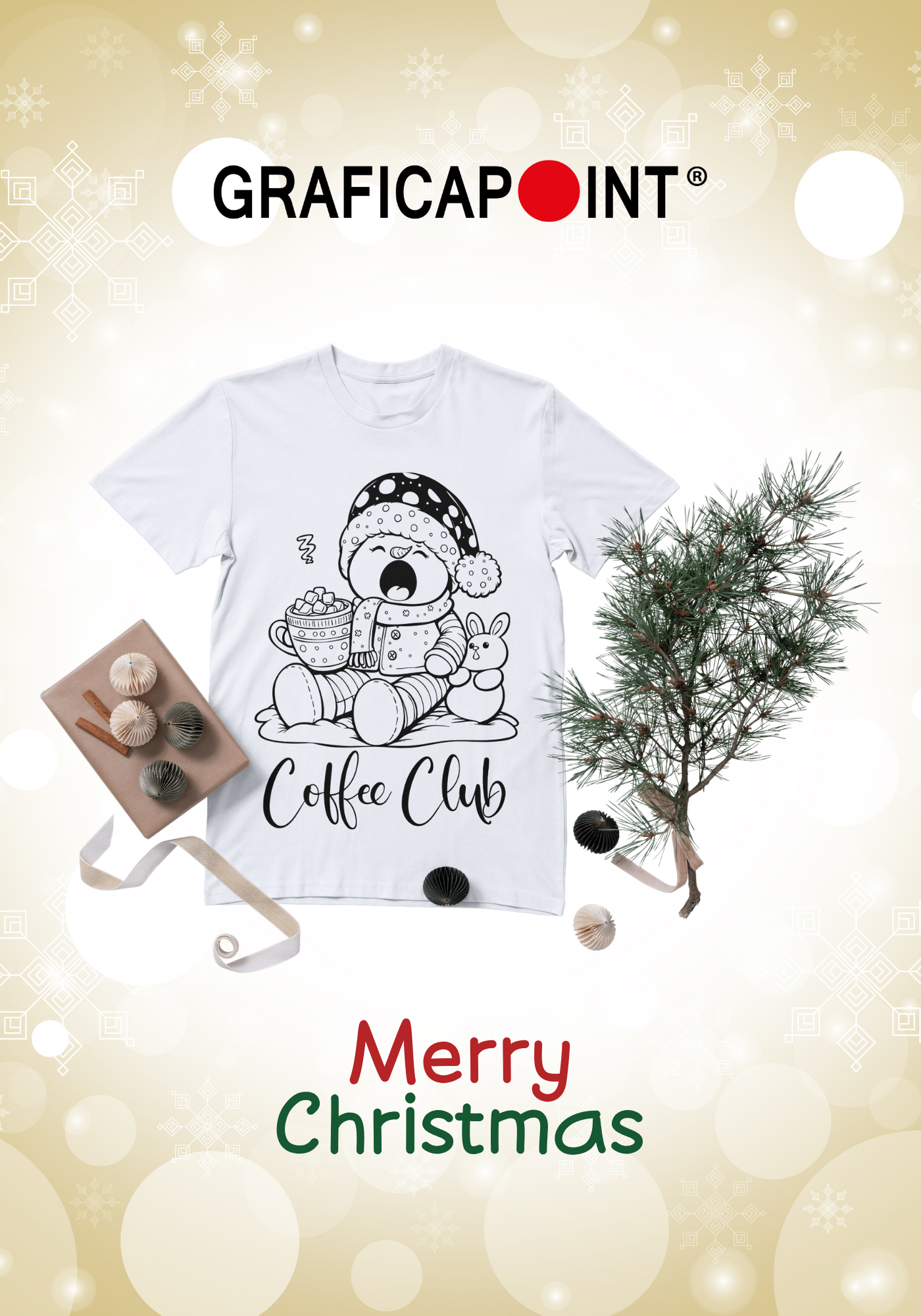 T-Shirt comiche natale