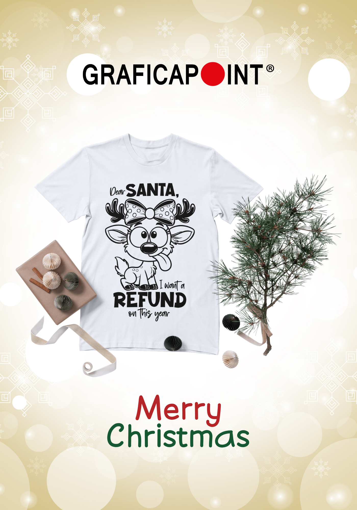 T-Shirt comiche natale