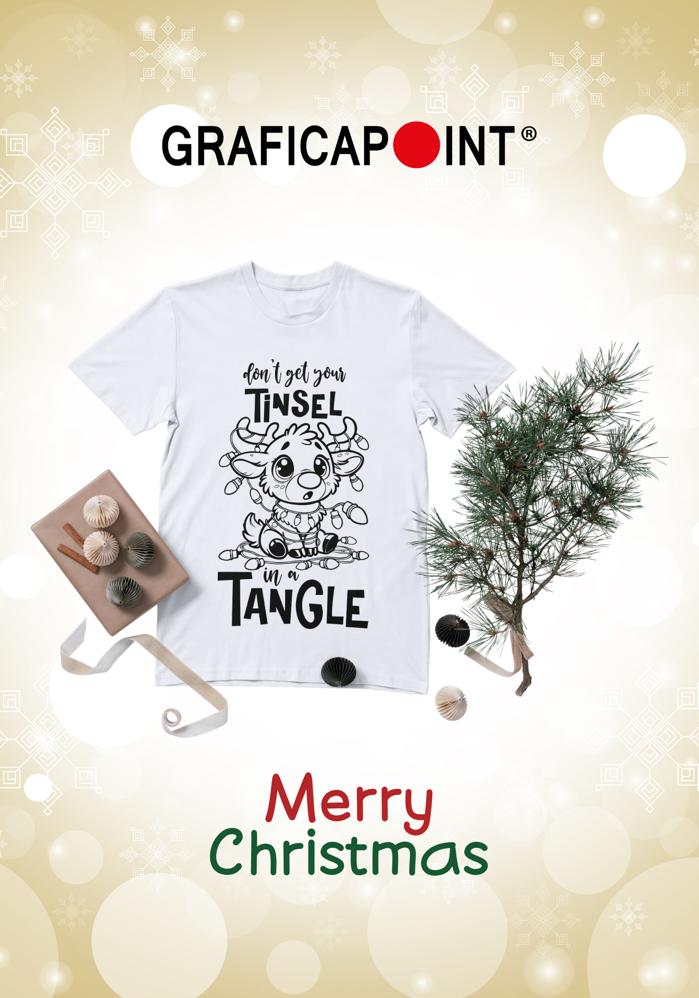 T-Shirt comiche natale